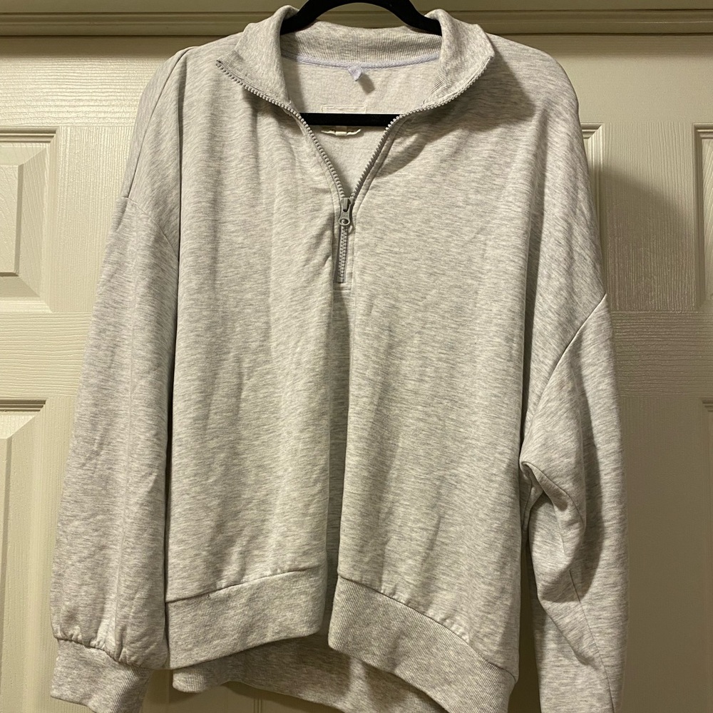 Loft Quarter Zip Sweatshirt Size XL